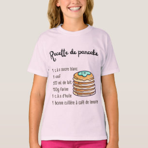 Camiseta Pastelaria Pancake Recebe Crianças Adolescentes Fa