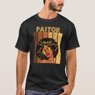 Camiseta Pastor Afro-Americana História Negra M