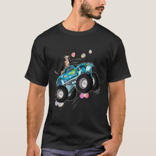 Camiseta Pastor Alemão Andando em Caminhão Monstro Kids Eas