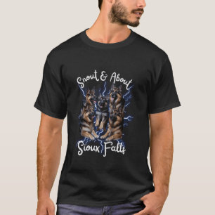 Camiseta Pastor Alemão Bootleg Sioux Falls Dakota do Sul