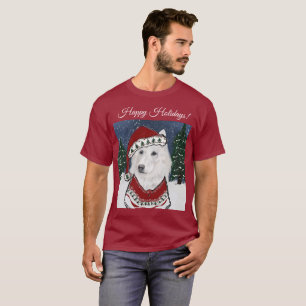 Camiseta Pastor Alemão Branco