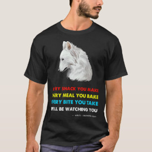 Camiseta Pastor Alemão Branco Pastor Branco Alemão