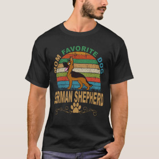 Camiseta Pastor Alemão Cachorro Favorito da Mamãe 35