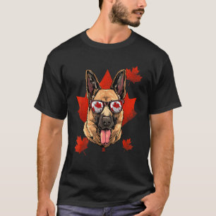 Camiseta Pastor Alemão Canadense Folha de Bordo Canadá Fl