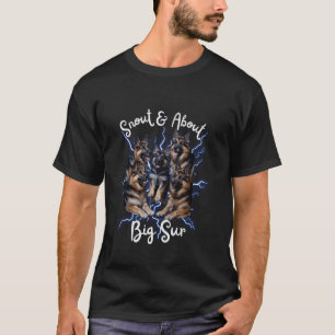 Camiseta Pastor Alemão Contrabando Big Sur Califórnia