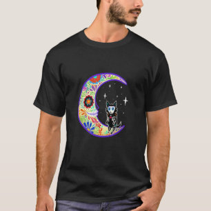 Camiseta Pastor Alemão Dia De Los Muertos Esqueleto