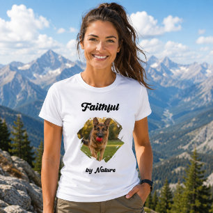Camiseta Pastor Alemão GSD Foto Fiel por Natureza
