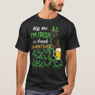 Camiseta Pastor Alemão Holandês Beije-me Sou Irlandês ou Bê