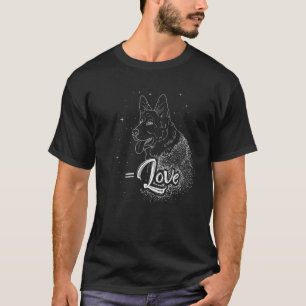Camiseta Pastor Alemão Igual a Amor