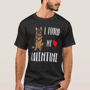 Camiseta Pastor Alemão J Ai Finve Mon Valentine