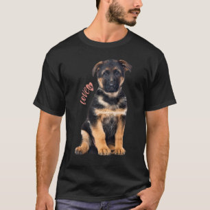 Camiseta Pastor Alemão Mãe Pai Amor Pet Cachorro