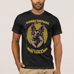 Camiseta Pastor Alemão Mais Do Que Um Cão Amante De Cães Vi