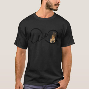Camiseta Pastor Alemão Mulheres Adolescentes Crianças Amor