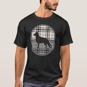 Camiseta Pastor Alemão Xadrez