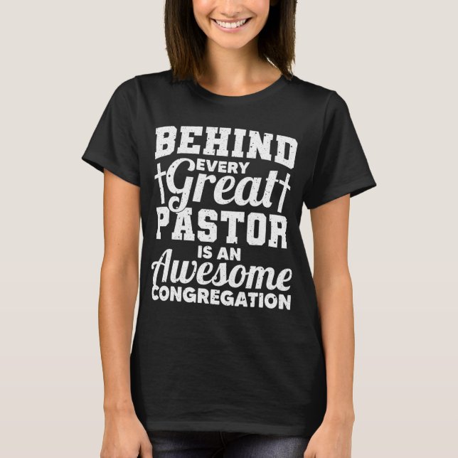 Camiseta Pastor Appreciation Art Men Mulheres Pastor Clergy (Frente)