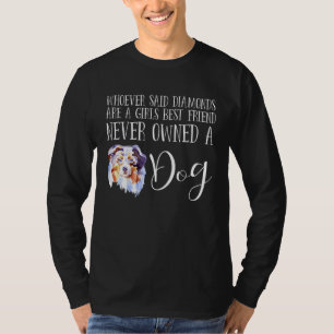 Camiseta Pastor Australiano  Amor de Cachorro Miniatura Amo