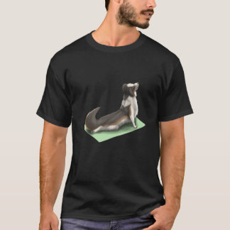 Camiseta Pastor australiano Aussie Dog Yoga Pose Meditatião