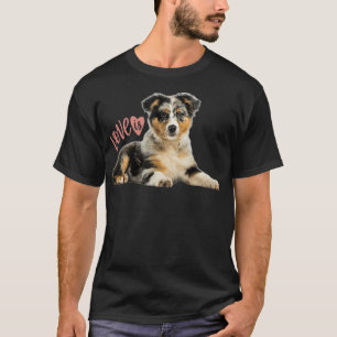 Camiseta Pastor australiano Aussie Mãe Pai Adorava Cachorr