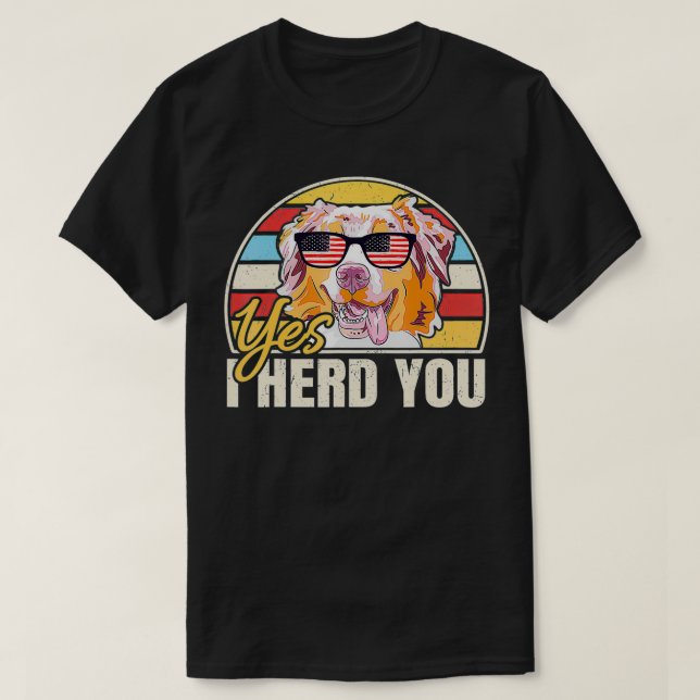 Camiseta Pastor Australiano Sim Eu Te Trago (Frente do Design)