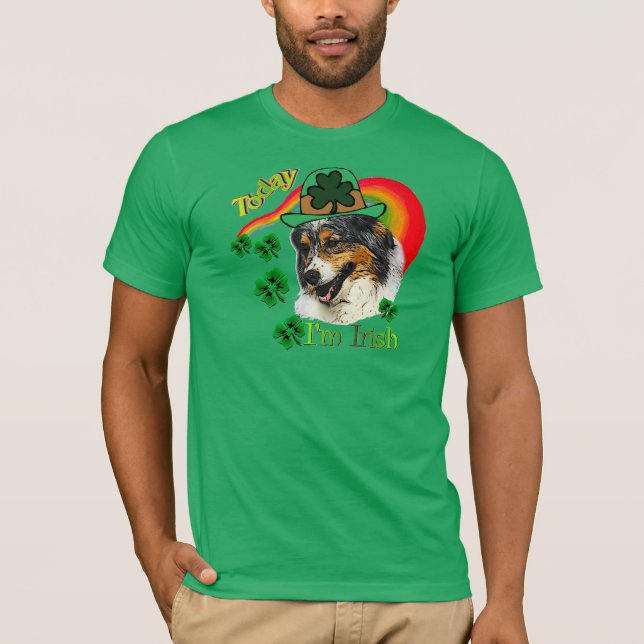 Camiseta Pastor australiano St Patricks (Frente)