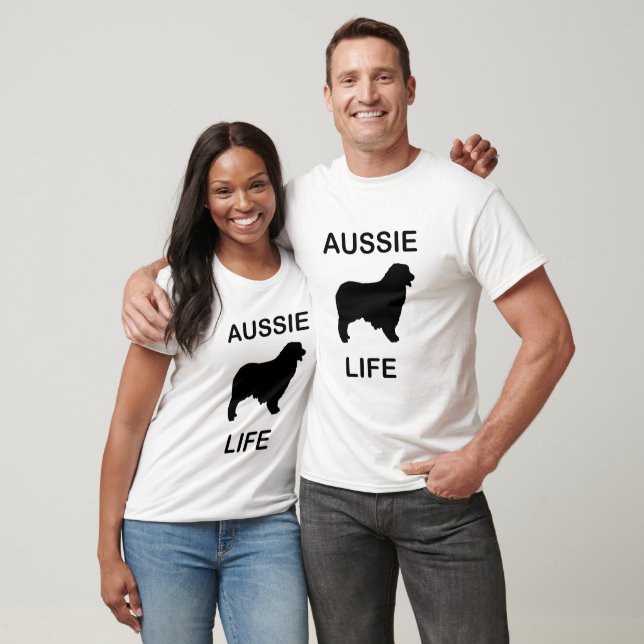 Camiseta pastor australiano vida de aussie (Unissex)
