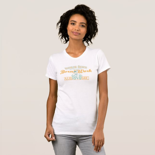 Camiseta Pastor australiano - vintage (Frente Completa)