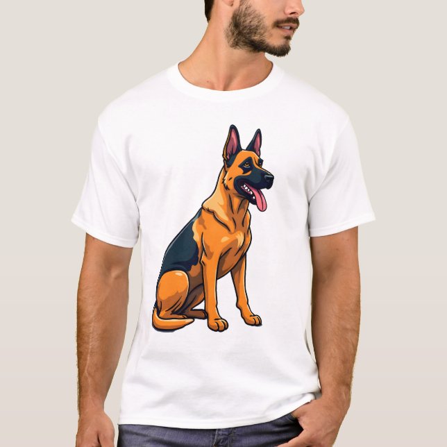 Camiseta Pastor Belga Malinois (1) (Frente)