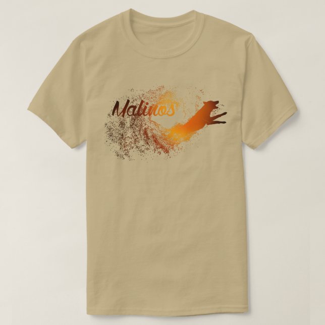 Camiseta pastor belga Malinois (20) (Frente do Design)