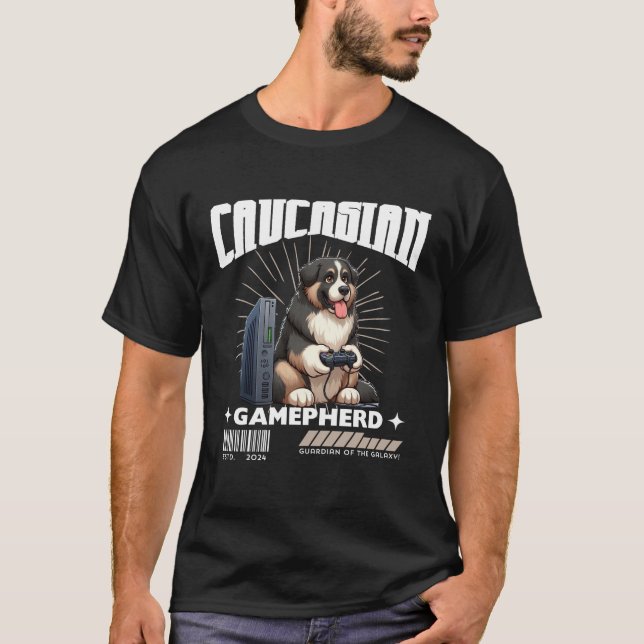 Camiseta pastor caucasiano (Frente)