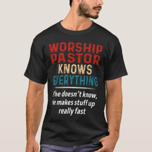 Camiseta Pastor culto sabe tudo