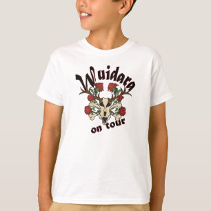 Camiseta Pastor de menino motivo: Cervo de caveira com