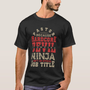 Camiseta Pastor Diabo Escarnecendo Sermonador Cristão Pasto