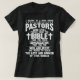 Camiseta Pastor Engraçado Apreciação Presente Pastor Cristã (Frente do Design)