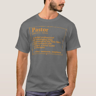 Camiseta Pastor Engraçado Definição Dotado de Pastores C