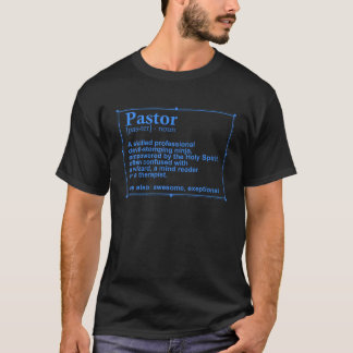 Camiseta Pastor Engraçado Definição Presente Cristão M