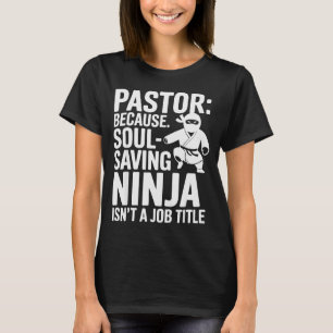 Camiseta Pastor Engraçado Humor Fé Cristã Liderança Piada