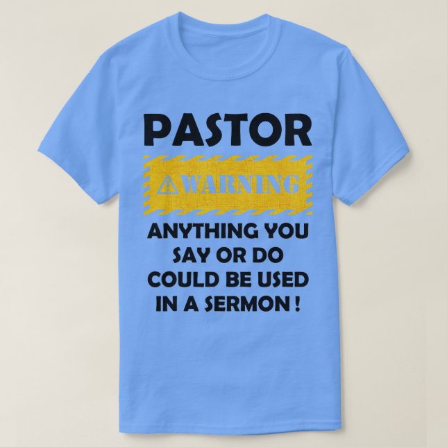 Camiseta Pastor Engraçado Jesus Cristo Apreciação (Frente do Design)