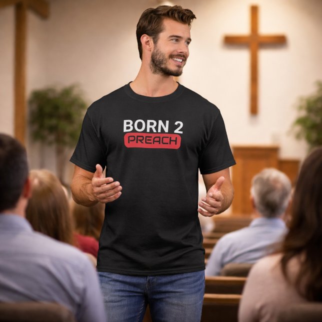 Camiseta Pastor Engraçado Nato para Pregar (Criador carregado)