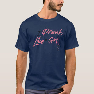 Camiseta Pastor feminino Presente Que Eu Prego Como Uma Gar