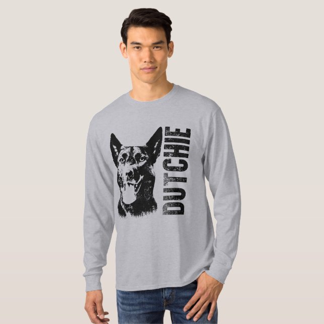 Camiseta Pastor holandês - Dutchie (Frente Completa)