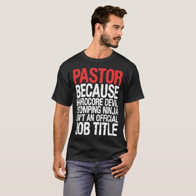 Camiseta pastor porque o ninja incondicional stomping do (Frente Completa)