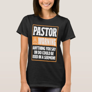 Camiseta Pastor Sermon Christian Preacher Ministro Clergy