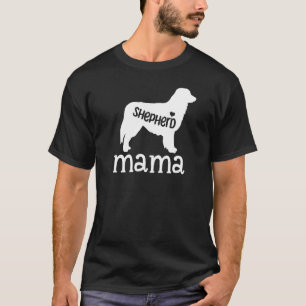 Camiseta Pastora Mamãe Cachorro Pastor Alemão Fofo Dona Mam