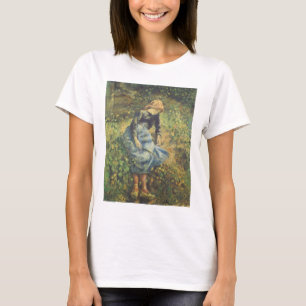 Camiseta Pastora por Camille Pissarro, Arte Fino Vintage