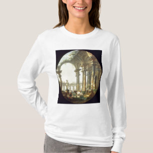 Camiseta Pastores com animais em uma paisagem clássica