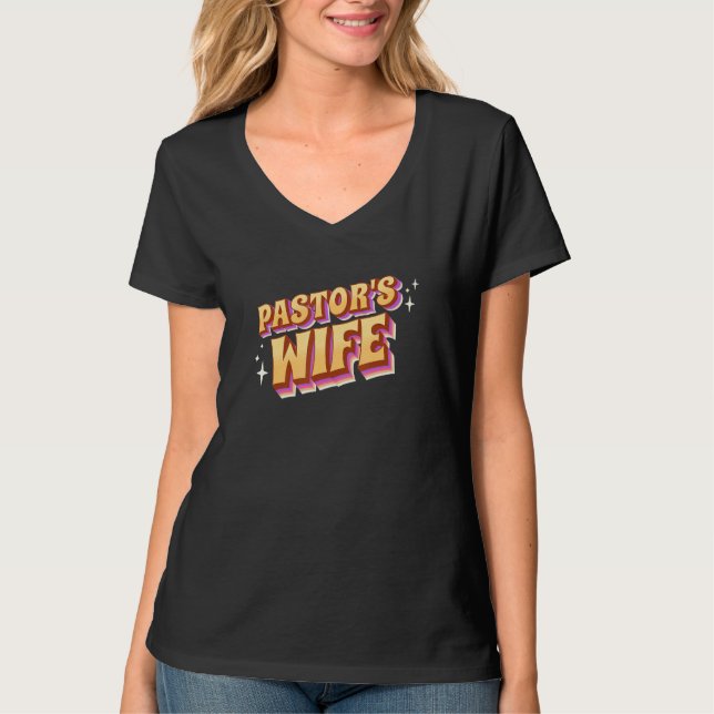 Camiseta Pastores Esposos Pastores Divertidos Fofos Esposos (Frente)