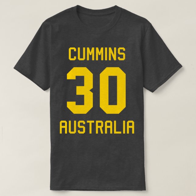 Camiseta Pat Cummins 30 críquete australiano Jersey (Frente do Design)