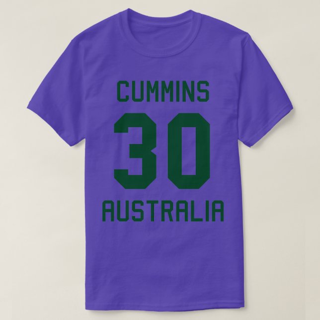 Camiseta Pat Cummins 30 críquete australiano Jersey 1 (Frente do Design)