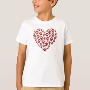Camiseta Pata Amor Coração Crianças