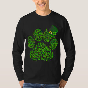 Camiseta Pata Cachorro Leprechaun Cachorro Lover Shamrock R